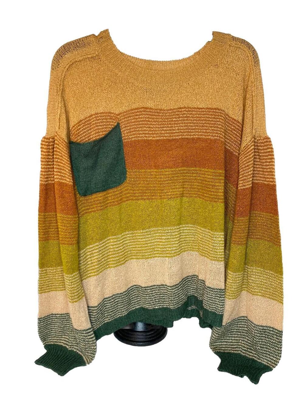 Hayden Orange Fall Colors Sweater Women’s Size Large?